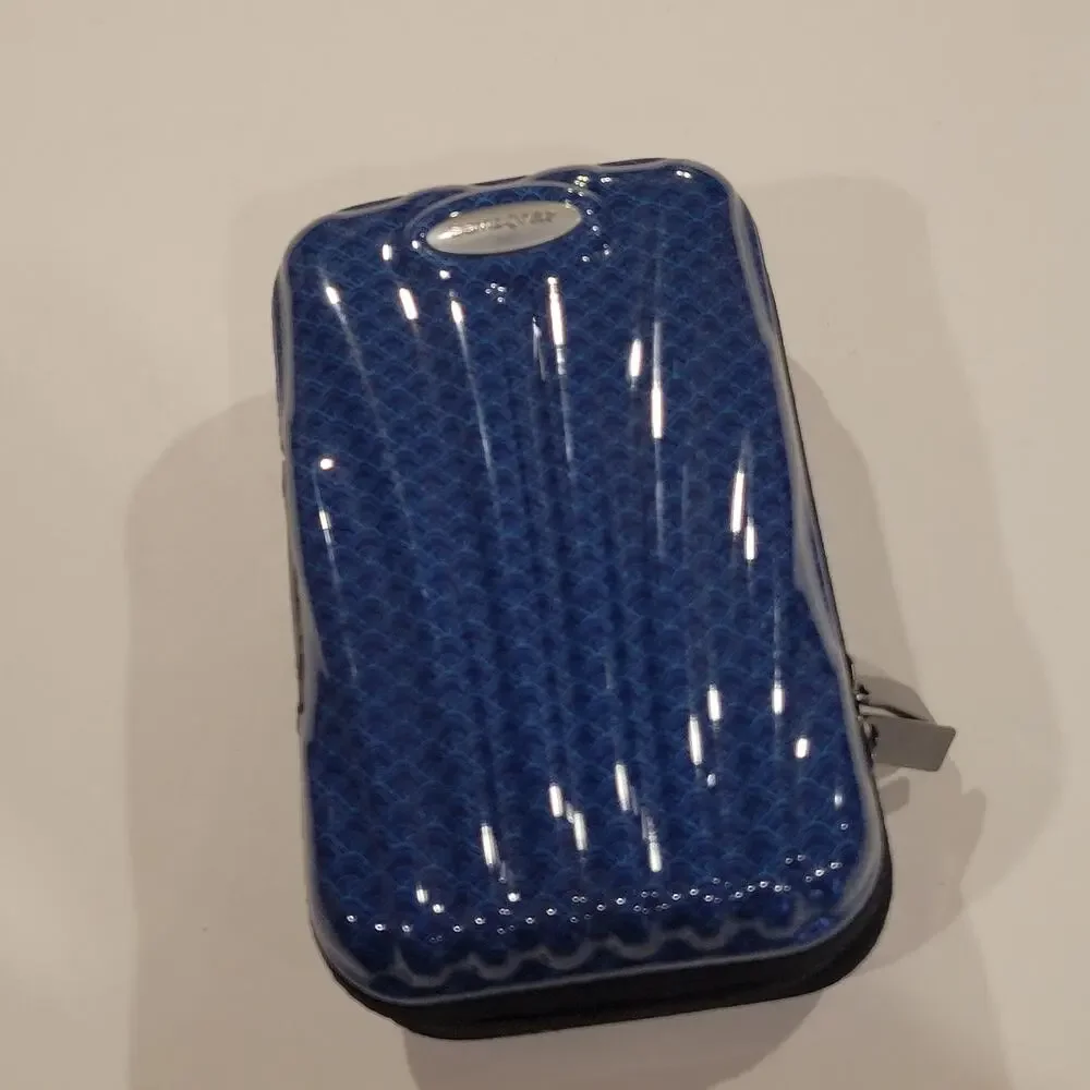 Samsonite ANA First Class Blue Black Zip Travel Case Amenity Toiletry Bag Pouch